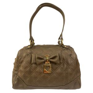 Betsey Johnson Structured Quilted Bow Bag